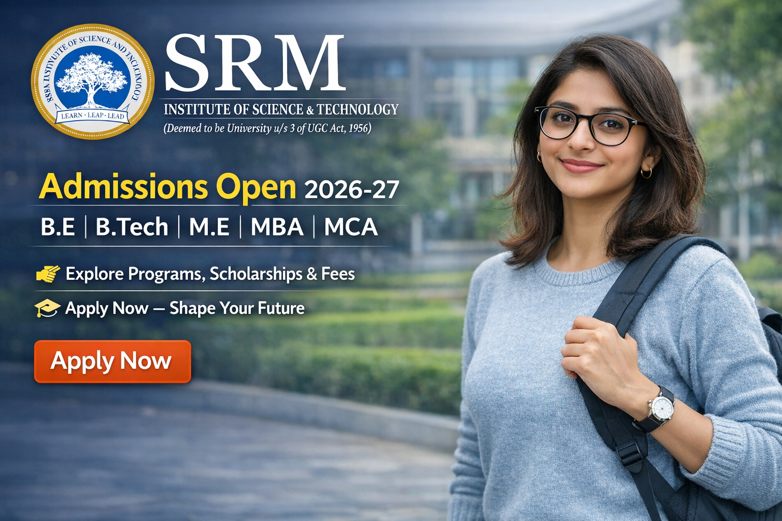 SRM Admissions 2026-27